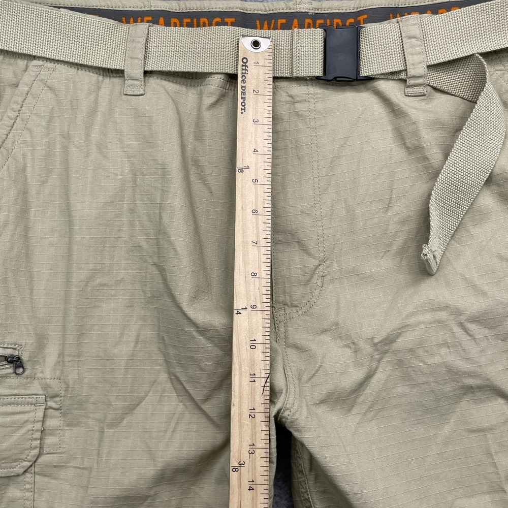 Wearfirst Cargo Shorts Mens 41* Khaki Ripstop Gorpcore Academia Outdoors Utility - Picture 5 of 10